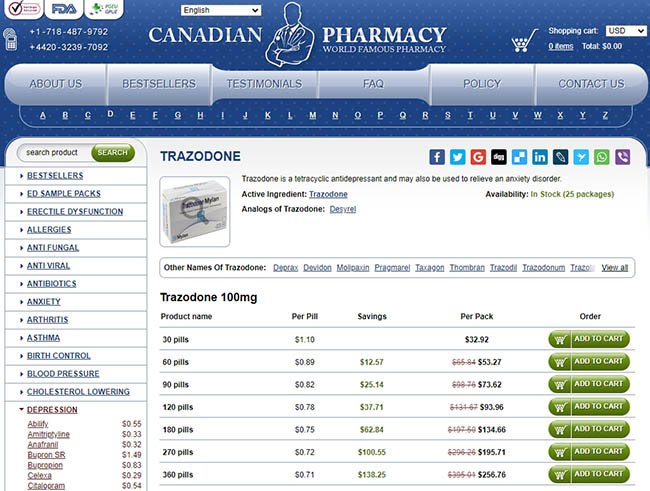 Trazodone for sleep dosage 100mg - Buy Trazodone Online Over the Counter